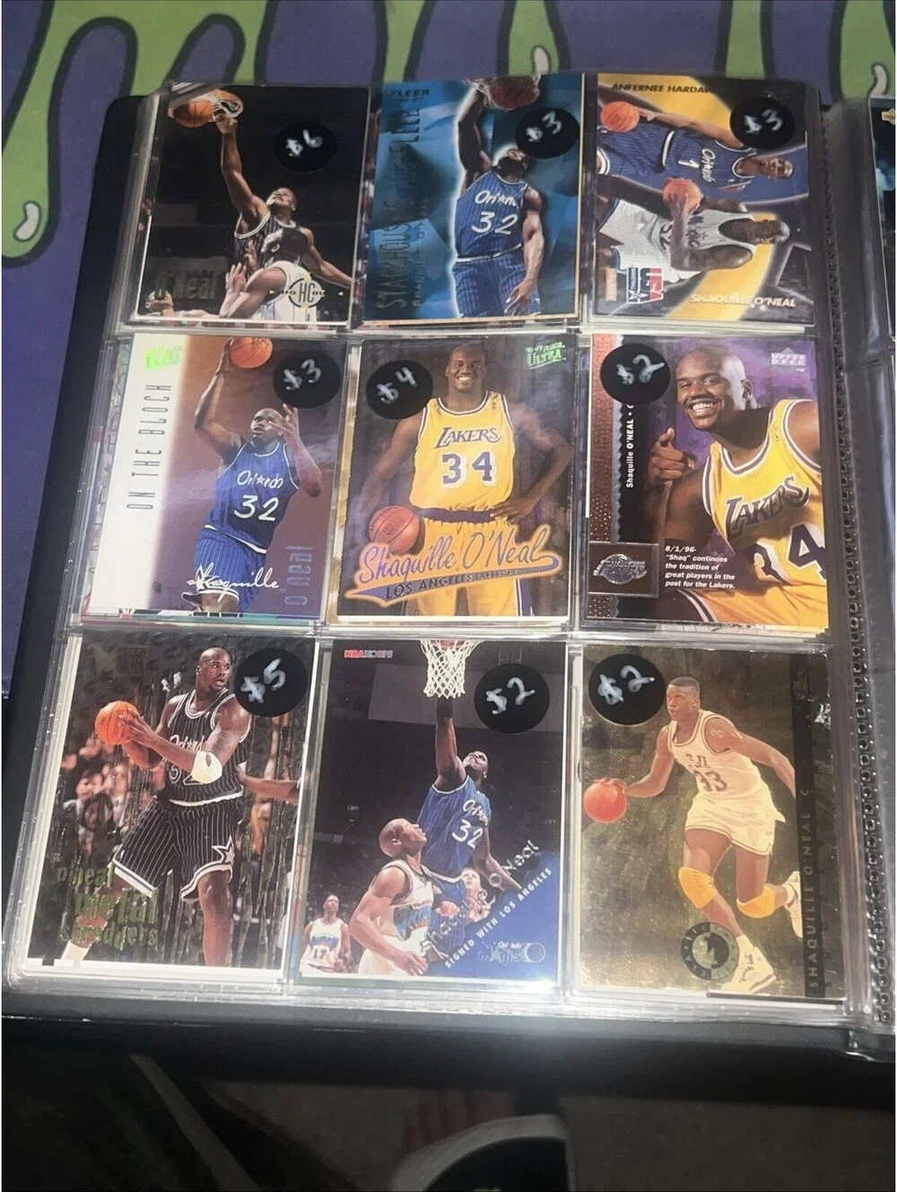 Huge Lot Of Shaquille O'Neal Basketball Cards Rookies Magic Lakers College